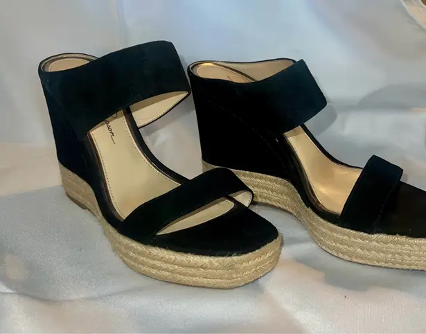 Jessica Simpson  Black Platform Espadrille Size 8M