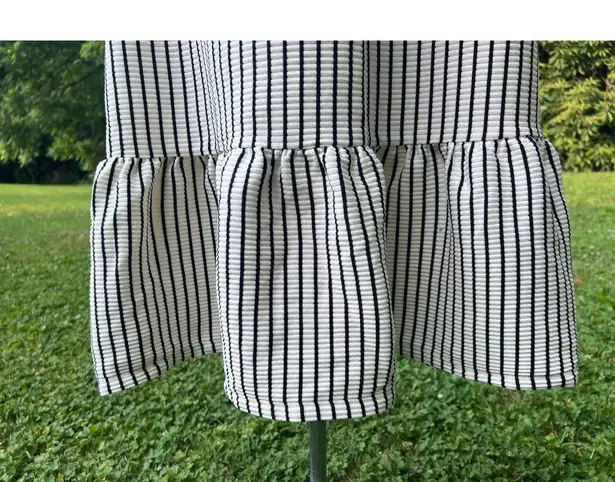 dRA Los Angeles Beau Striped Maxi Dress Size Small NWT Has Pockets! $140 Retail White