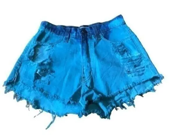 Vibrant   high waist mom Tye dye shorts