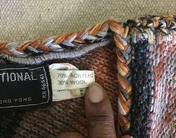 International Vintage Women's Boho Wool Blend Knit Short Sleeve Top Sz. Sm. EUC