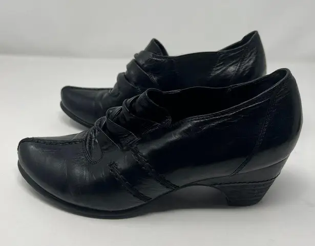 Canal Grande Leather Black Slip On Shoes Size 36 Business Casual