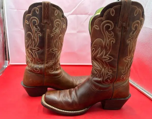 Ariat women 7 legend leather cowgirl boots