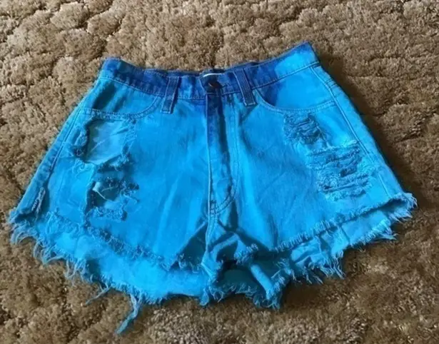 Vibrant   high waist mom Tye dye shorts