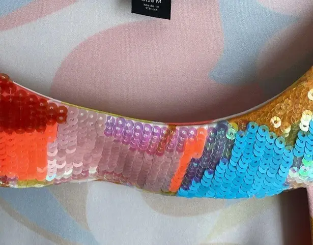 Boston Proper Sequin Cutout Neckline Ruched Maxi Dress