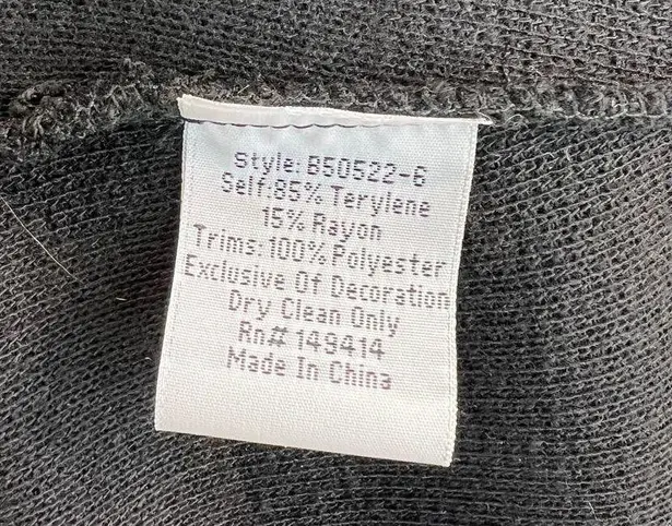 Johnny Was Glinda Applique Jacket Black Knit Patchwork