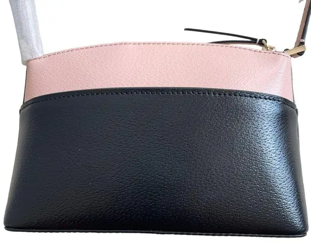 Kate Spade  Jeanne Crossbody Bag Black Pink Leather Shoulder Bag