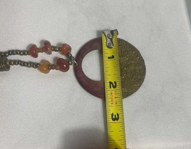 Coldwater Creek Vintage Pendant Necklace Bohemian Rare Beaded Statement Beauty