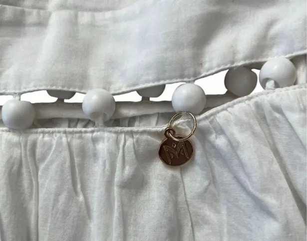 Milly Beaded Cotton Voile Miniskirt