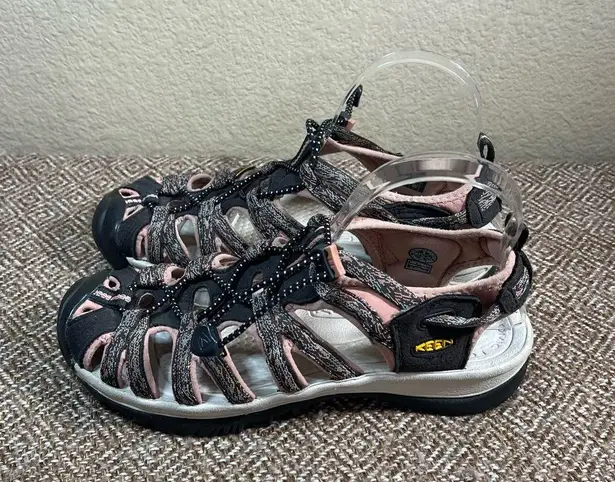 Keen Whisper Sandals Womens Sz 9 Hiking Water Raven/Rose Dawn Outdoor Gorpcore