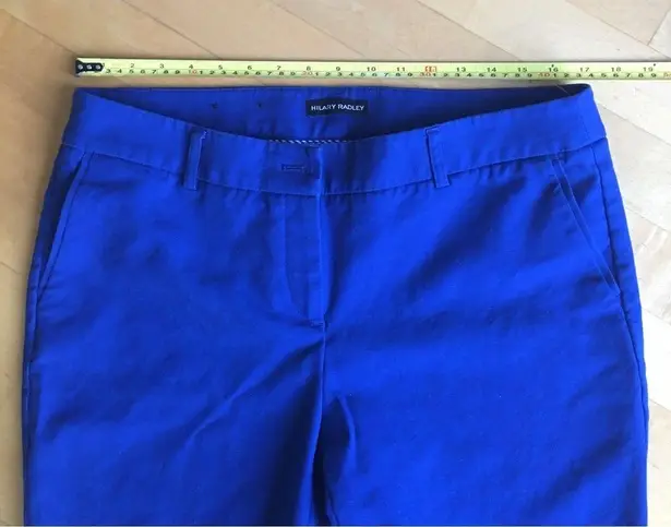 Hilary Radley Cotton, Mid Rise, Straight Leg, Capri Pants, Royal Blue, Size 12