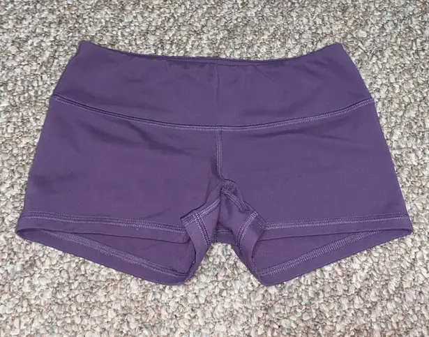 Fleo Power Shorts High Rise 2” Inseam Purple Size XS