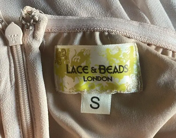 Lace & Beads London Beaded Strapless Gown Sz S