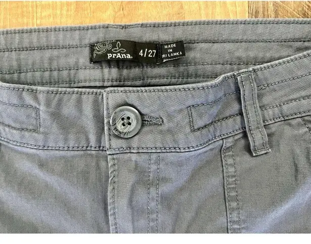 prAna  Tess Shorts Women's 4‎ / 27 Gray Hiking Stretch Outdoor EUC