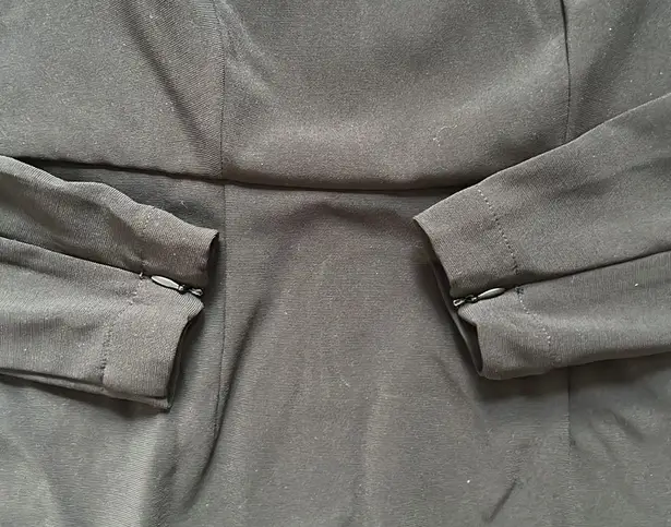 NWOT Sergio Hudson x Target Strong Shoulder Body con Black Midi Dress XS