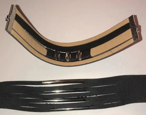 2 Black & Silver Multi Strand Bling Bracelets Boho Wrap Bracelet