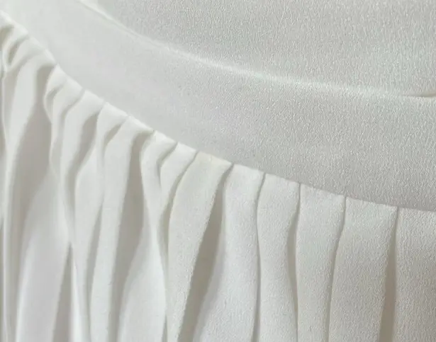 Altuzarra Mayumi white pleated side tie skirt Size 4