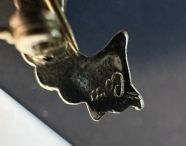 Tiny Vintage Signed Coro Pony Horse Brooch Pin Gold Tone & Rhinestone