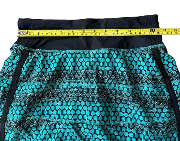 Lululemon  Women’s 2 Tall Pace Rival Skirt Tennis Skort Geometric Blue Black