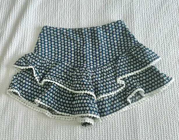 En Saison Sivan Mini ruffle skirt summer daisy print