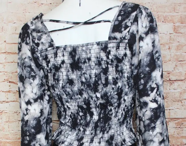 Good Luck Gem GLG | Square Neck Tye Die L/S Blouse