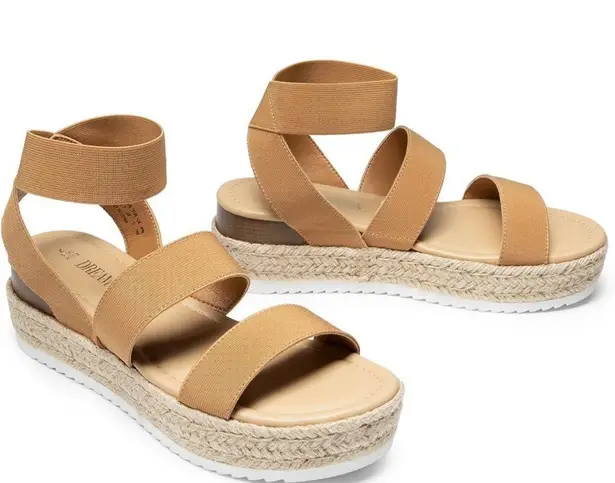 Dream Paris DREAM PAIRS Platform Sandals for Women’s Comfortable Espadrille Wedge Sandals
