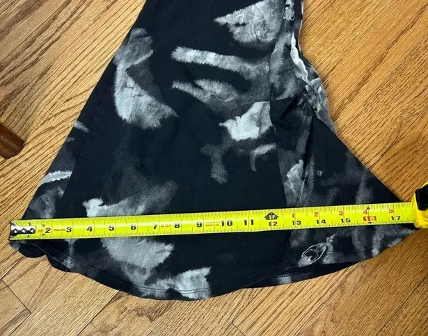 The Om Collection | Isabel Pant Crystal Tie Dye Bell Bottom Yoga Pants Size L Black Size L