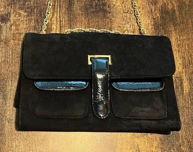 VINTAGE: Block | women’s classic suede handbag Gold