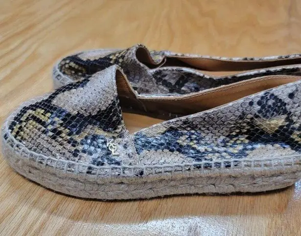 Kurt Geiger Morella Flats Women's 6 Multicolor Leather Slip On Snake Print S10