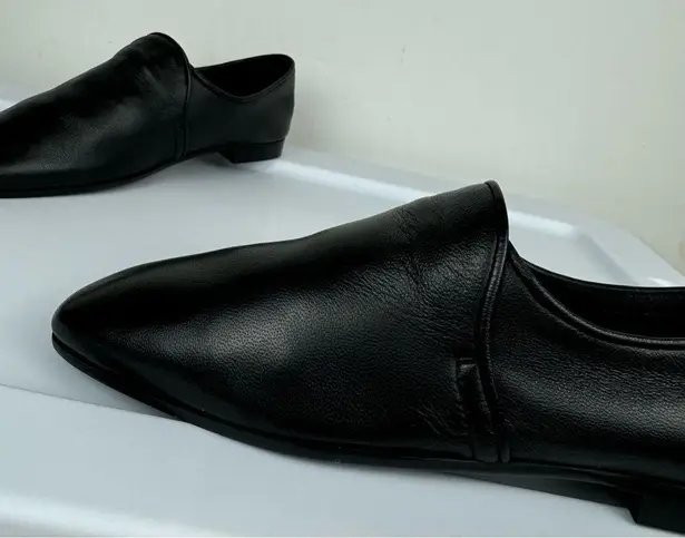 Aquatalia Revy Black Nappa Leather Loafers Sz 8