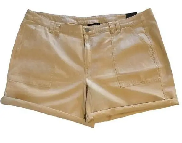 Lane Bryant NWT ~  Tan Khaki Short Shorts Foldable Cuff ~ Women's Plus Size 26