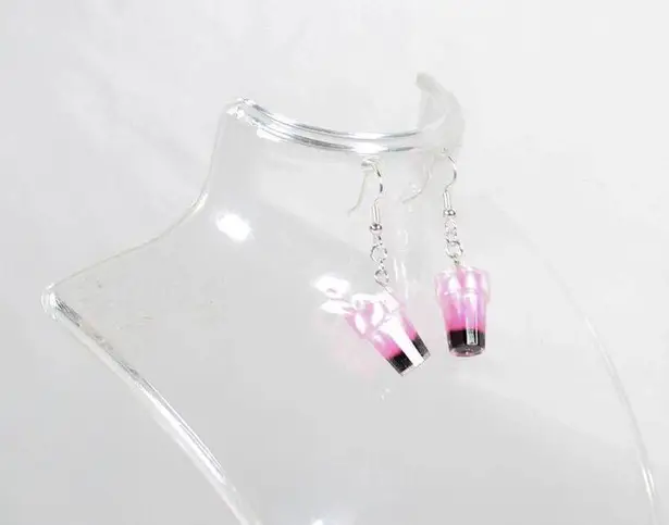 Handmade Snack Attack Earring Set – Acrylic Earrings – Milkshake, Burger & Pizza