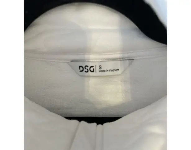 DICK'S Sporting Goods DSG Women's Small Hooded Full Zip Sweatshirt White Quilted