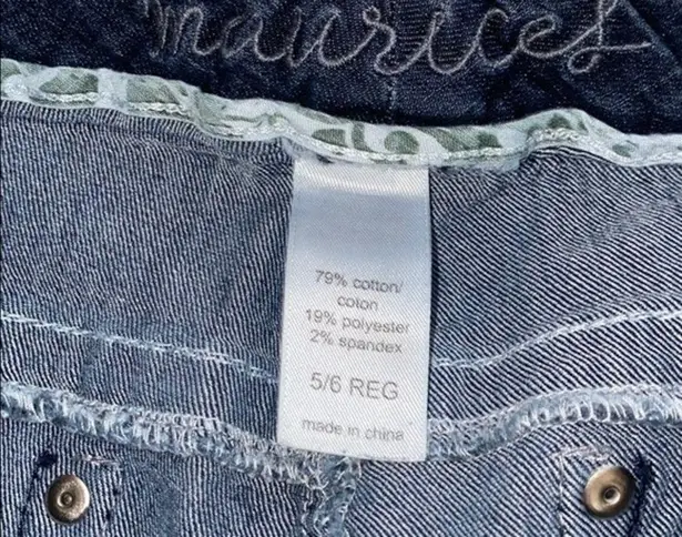 Maurice's  straight‎ legged jeans size 5/6