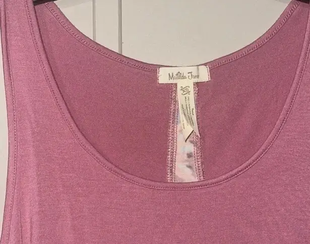 Matilda Jane Secret Garden Tunic Sleeveless Dusty Rose Split Back tank