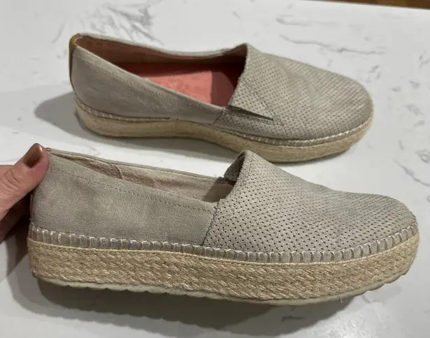 Dr. Scholl's Shoes Women's Sunray Pointed Toe Flat, Gray Microfiber, Size 7, EUC