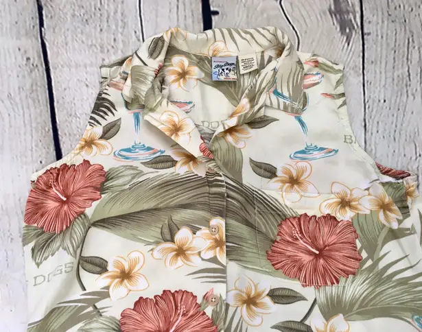 Big Dogs Sleeveless Hawaiian Tropical Top