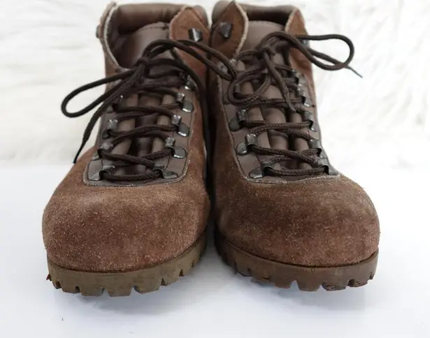 Vintage Dunham Tyroleans Brown Suede Vibram Hiking Boots Men's size 7 Women 8.5