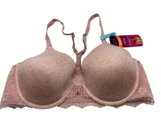 Maidenform One Fab Fit Everyday Full Coverage Racerback Bra 7112 Pale Pink 36C