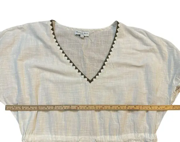 Michael Stars Mila Embroidered Cover Up White Beach Vacation Soft Girl Sz M