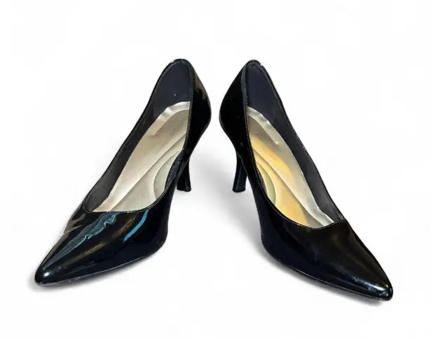 East 5th Women’s Size 10 Black Faux Patent Leather Pumps Pointed Toe Heels
