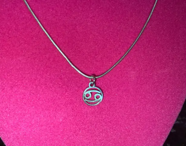 Boutique NEW Cancer Necklace Zodiac Horoscope Astrology Sign Cosmic Enchanted Egirl Witch