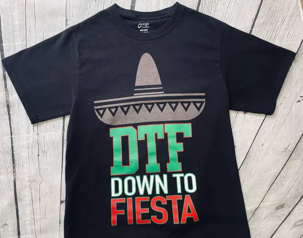 C Port & Company DTF Down To Fiesta Graphic Tee