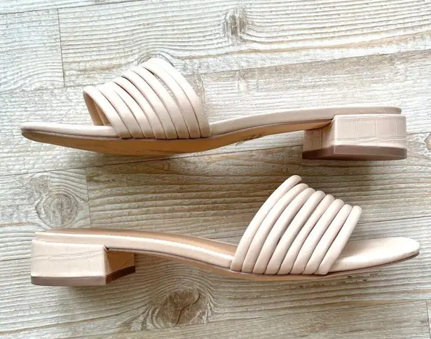 Cushionare Cushionaire Nino Block Heel Slide Sandal | Nude‎ Size 9.5