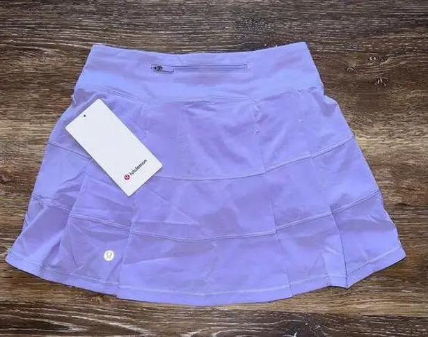 Lululemon  Pace Rival Skirt Mid-Rise Long Lilac Smoke Size 2 NWT