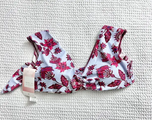 Saha reversible swim bikini short sleeve top