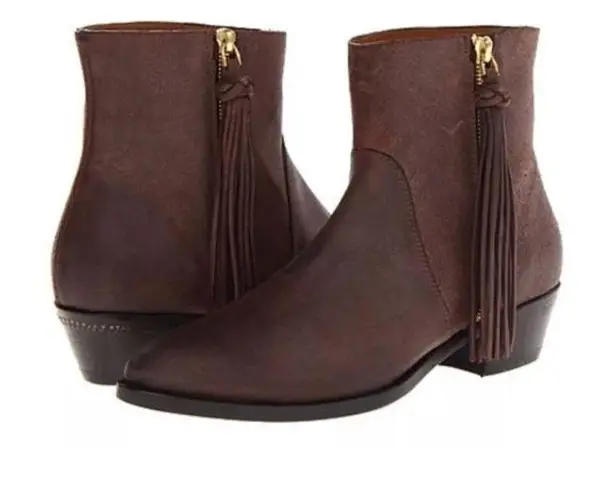 Ralph Lauren  Collection Brown Ninette Ankle Boots