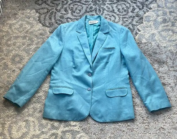 Personal Vintage Blazer & Skirt Set Teal 16