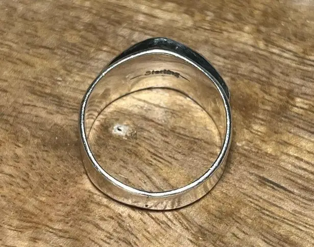 Onyx Vintage Inlay Black & Opal 925 Sterling Silver Ring