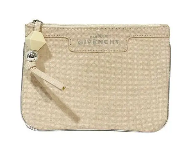 Givenchy  Parfumes Tan Plastic Charm Pouch Wallet