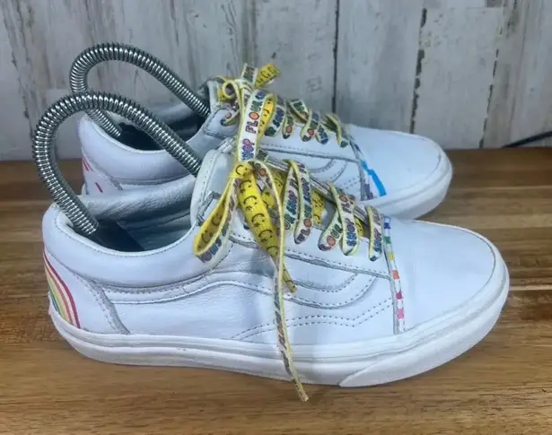 Vans x Flour Shop Old Skool Rainbow White Skate Shoes Women's 5.0 / Kids 3.5